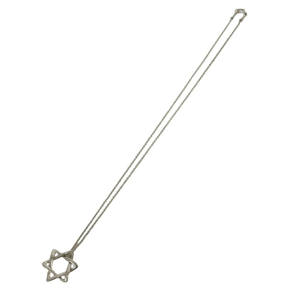 TIFFANY & CO. Vintage Silver Star of David Necklace